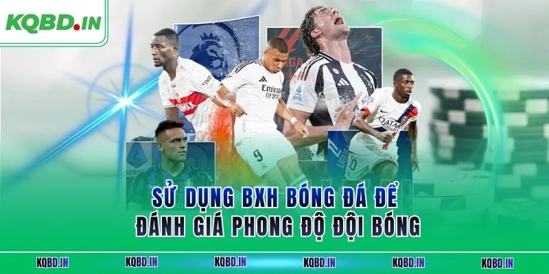 BXH 29 Sử dụng BXH bóng đá để đánh giá phong độ đội bóng